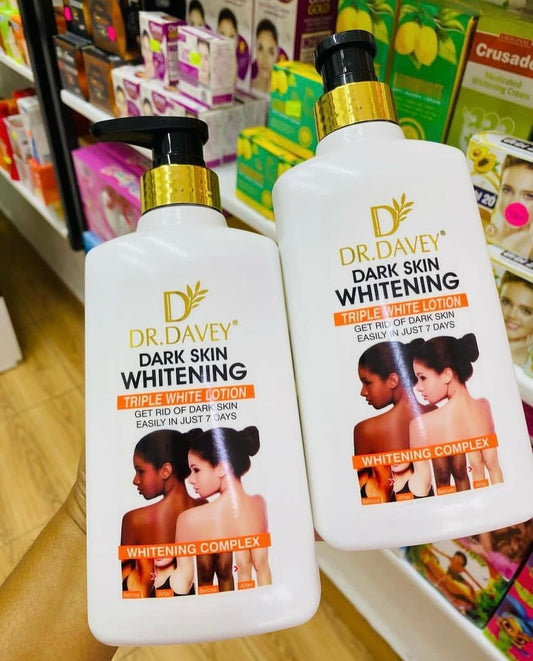 DR.DAVEY Fast Skin Whitening Body Lotion For Hand And Face,Moisturizing Body Cream Glows and Brightens Moisturizes and Hydrates Treats Acne and Spots Evens Skin Tone