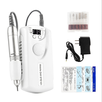 Wireless Nail Drill Manicure Grinder Machine 35000RPM Nail File Polishing Grinding Machine 65W Nail Milling Cutter Nail Art Tool