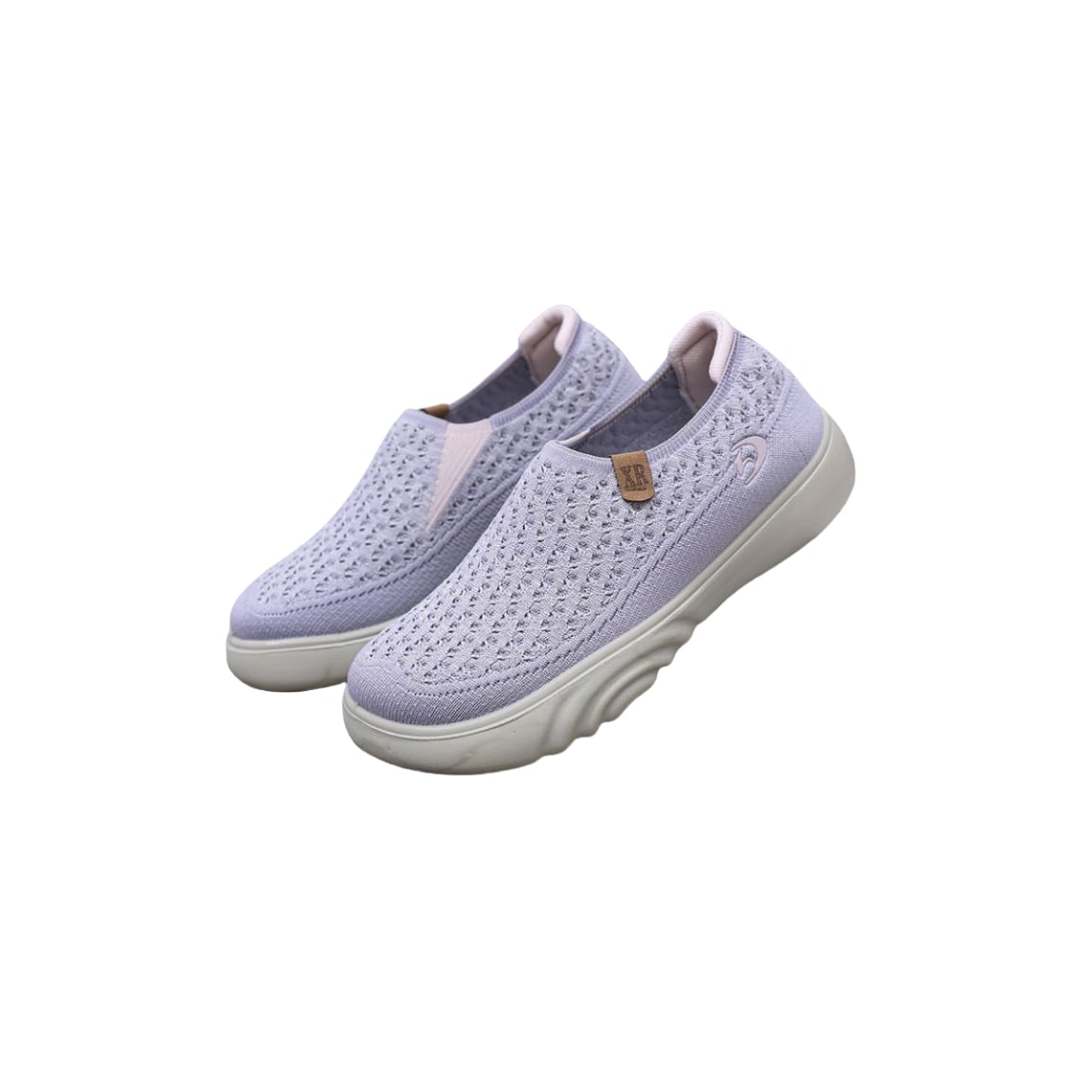 Autumn Shoes for Women Breathable Comfortable Slip-on Loafers Non-slip Thick Sole Casual Flat Shoes for Women Purple