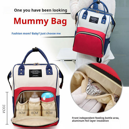 Mommy bag, new handheld backpack, insulated outdoor backpack, large capacity multifunctional mother and baby bag