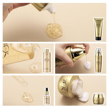 6pcs KORMESIC Elite 24K Gold Luxury Skincare Set: 6-Piece Anti-Aging Regimen with Gold Foil Serum & Cream - Firming, Lifting & Rejuvenating Collection for Tight, Smooth Skin