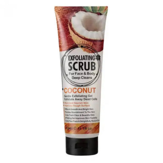 Fruit of the Wokali Coconut Exfoliating Scrub For Face & Body Dead Cells Deep Cleansing