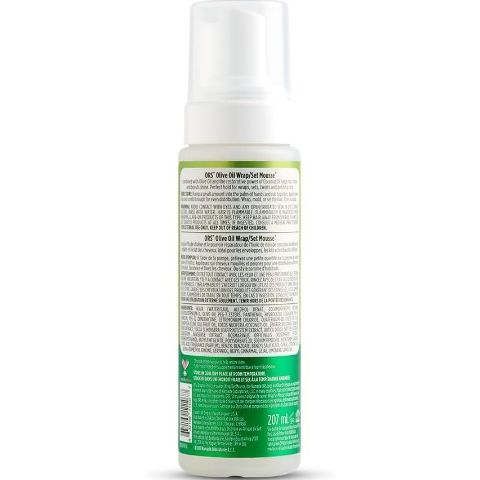 ORS Olive Oil Hold & Shine Wrap/Set Mousse with Coconut Oil Tames Frizz, twists and defines curls