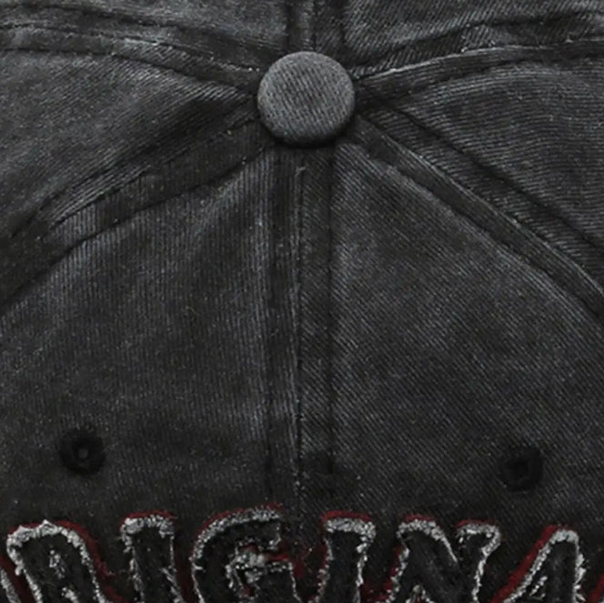 Unisex Vintage 3D Letter Embroidery Baseball Cap Men Women Cotton Adjustable Casual Hat Hip Hop Streetwear Sun Hats