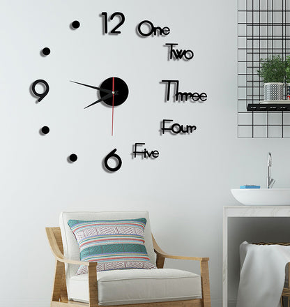 3d Wall Clock Luminous Creative Modern Concise Acrylic DIY Wall Clocks Home Decoration