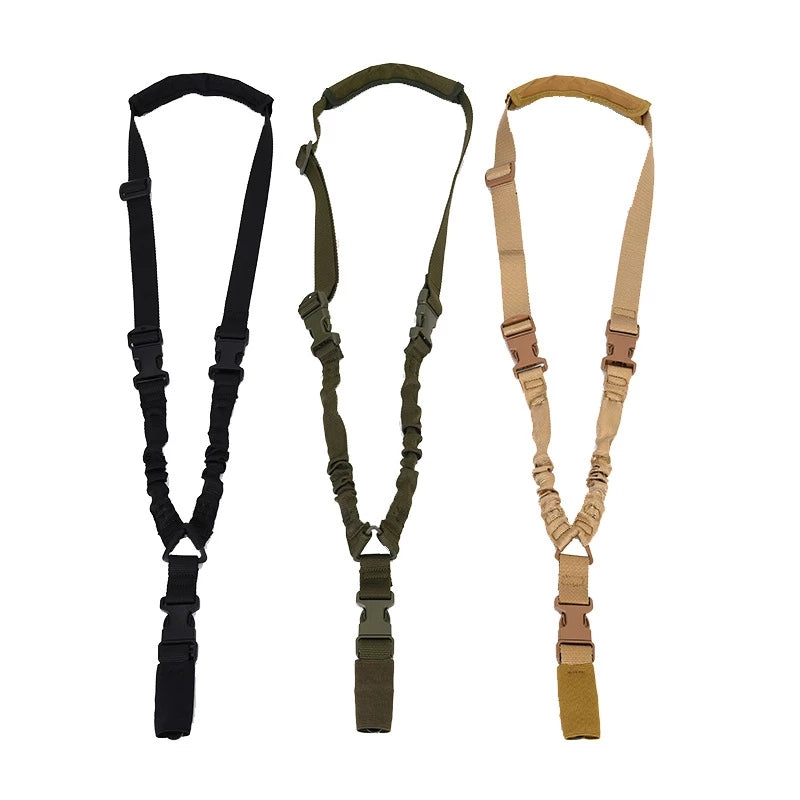 Tactical Single Point Gun Sling Shoulder Strap Rifle Rope Belt with Metal Buckle Shot Gun Belt Hunting Accessories Tactical Gear