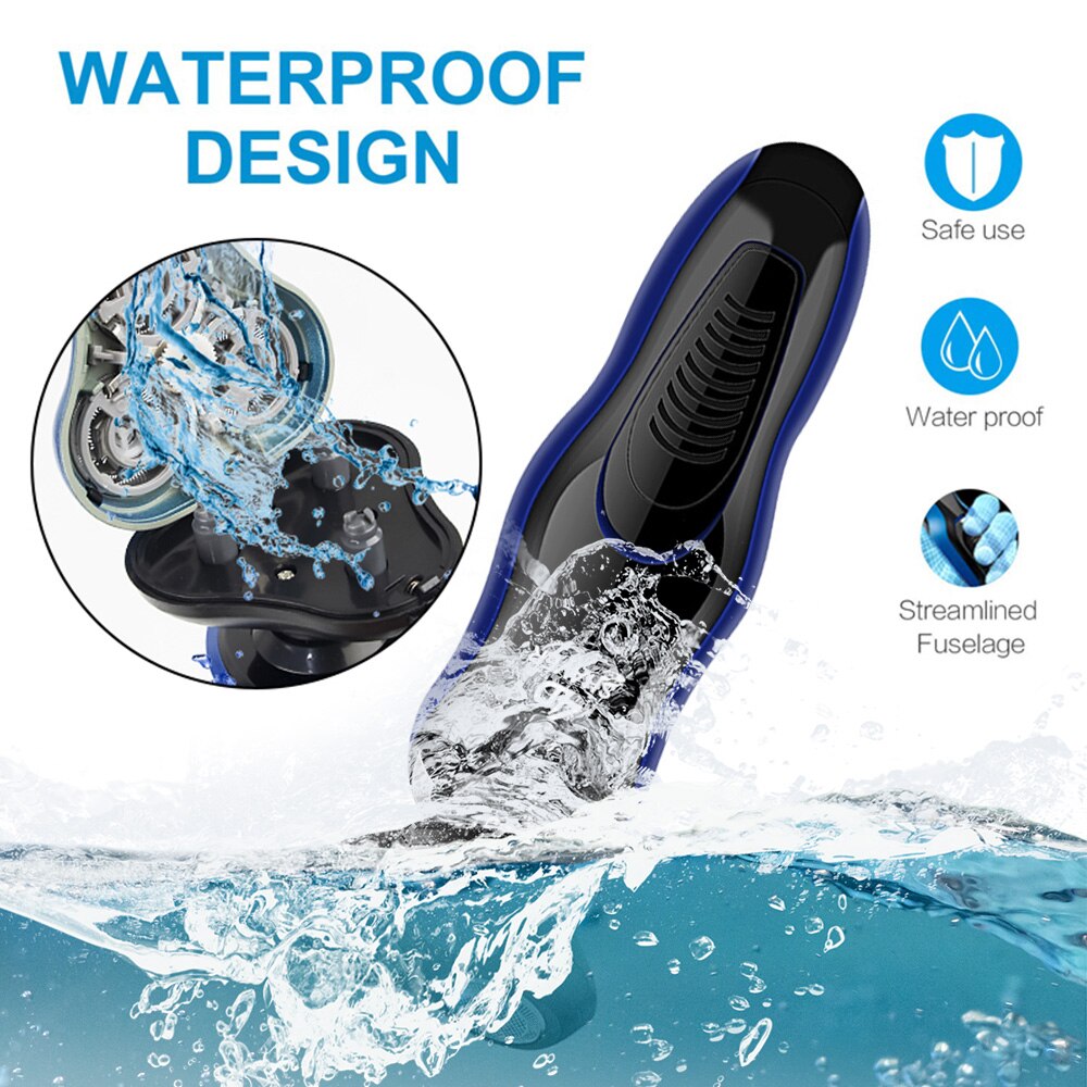 4D USB Electric Shaver Shaving Machine 4 in 1 Beard Razors 4D 3 Blades Heads Wet-Dry Dual Use Waterproof Clipper Rechargeable Hair Trimmer