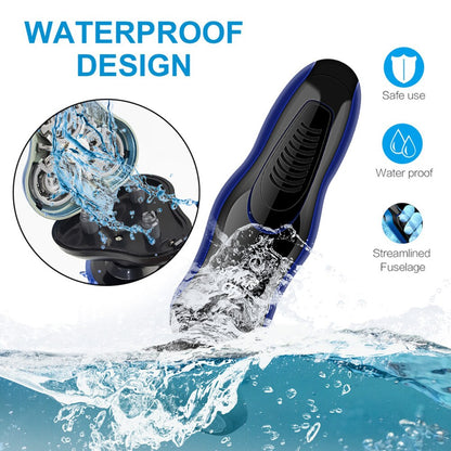 4D USB Electric Shaver Shaving Machine 4 in 1 Beard Razors 4D 3 Blades Heads Wet-Dry Dual Use Waterproof Clipper Rechargeable Hair Trimmer