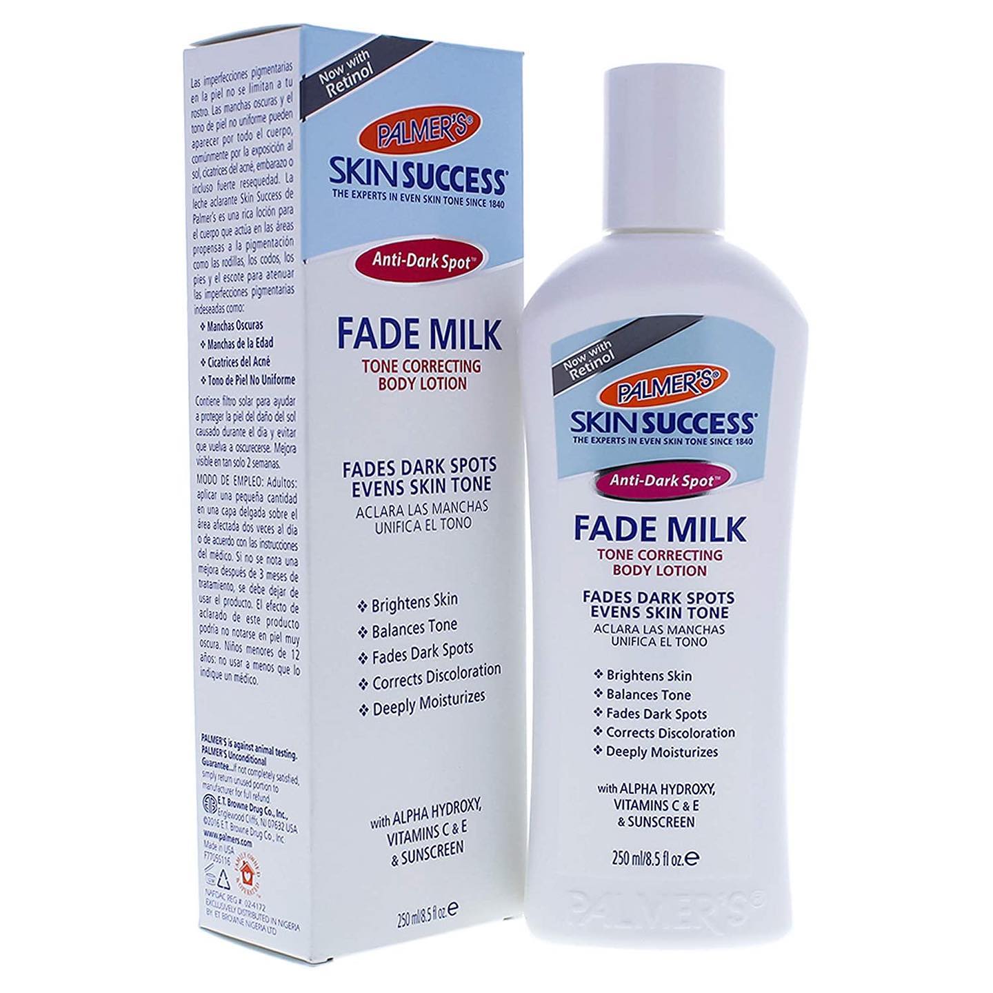 Palmers Skin Success Fade Milk Body Lotion & Skin Success Fade Cream For All Skin Types