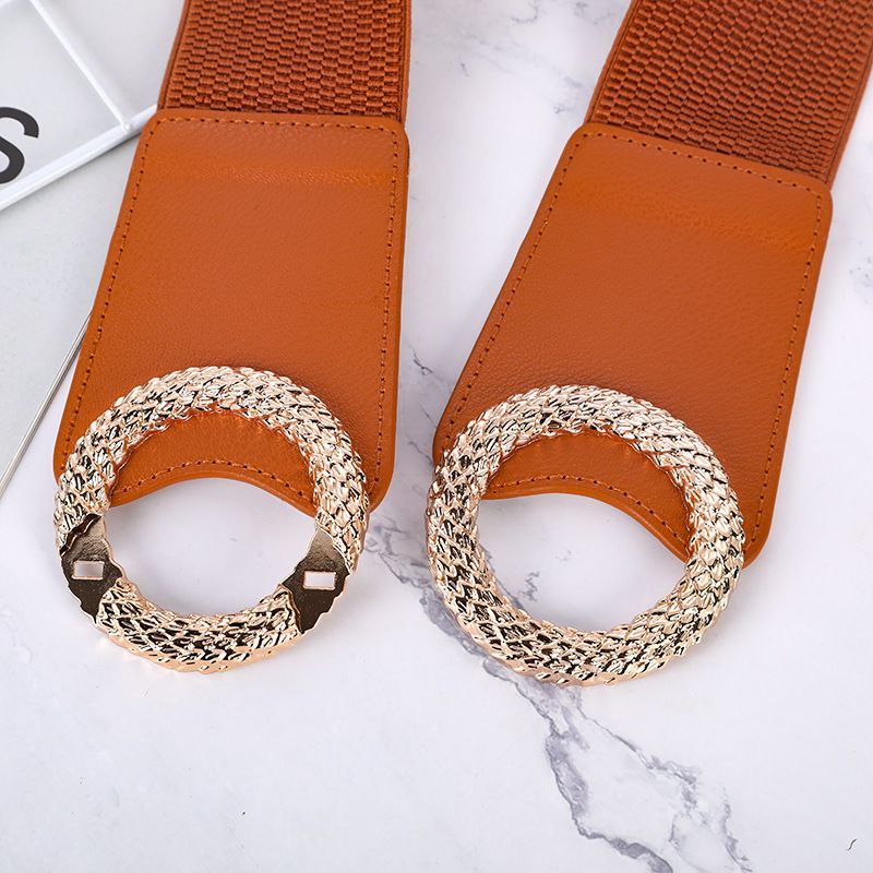 Classic Lady's Elastic Belt Fashion Elastic Wide Waist Seal New Casual Dress Versatile Decoration Trouser Belt Belt Female