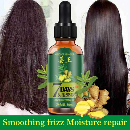 King Of Ginger 7 Days Ginger Germinal Oil Hair Growth Repair Nourish Root Nutrition Care - Aichun Beauty
