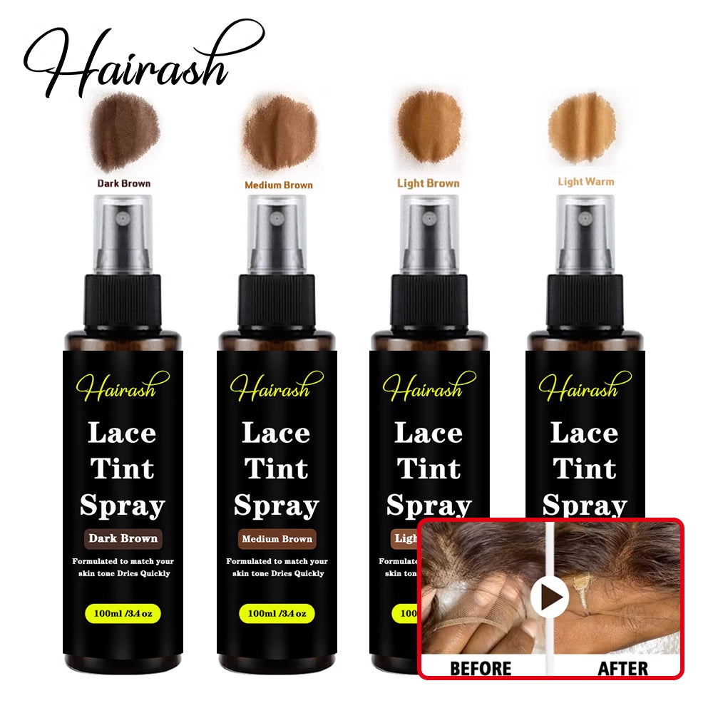 4pcs Lace Wig Care Kit: Natural-Tone Wig Spray for Skin-Tone Matching, Wig Glue, Wig Comb - Perfect Wig Styling Essentials Lace Wig Maintenance Tools