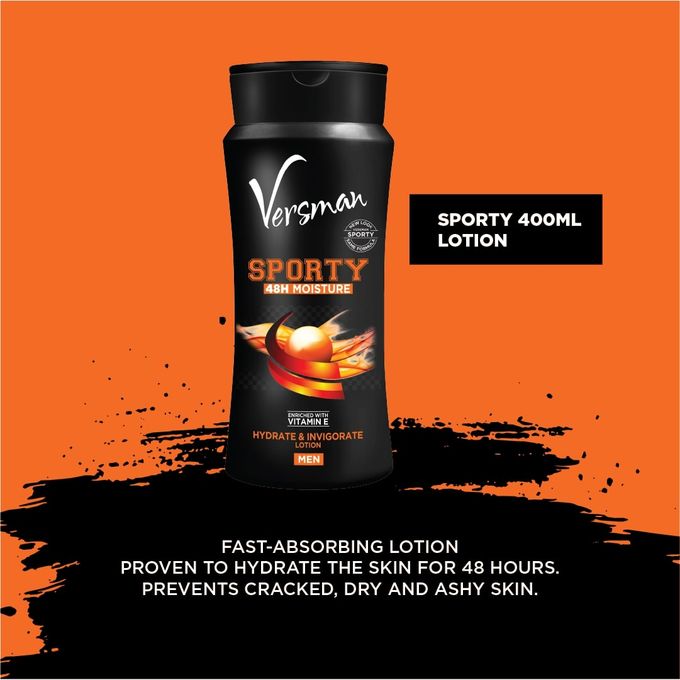 VERSMAN Swagger Sack: Sporty 400ml Lotion + Shower Gel + Perfume (Pack of 3)