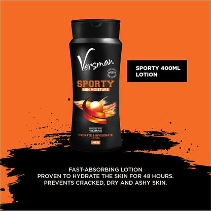 VERSMAN Swagger Sack: Sporty 400ml Lotion + Shower Gel + Perfume (Pack of 3)