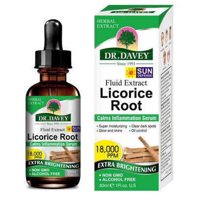 Dr. Davey Licorice Root Serum Fruit Fluid Extract Calms Inflammation Brightening Fade Dark spots Oil Control Anti-inflammatory