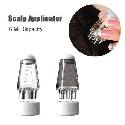 Scalp Applicator Liquid Comb Portable Mini Massage Comb 1-6ml Essential Oil Liquid Guiding Massager Scalp Mino Dispenser Hair Nurturing Anti Hair Loss Scalp Care Tools