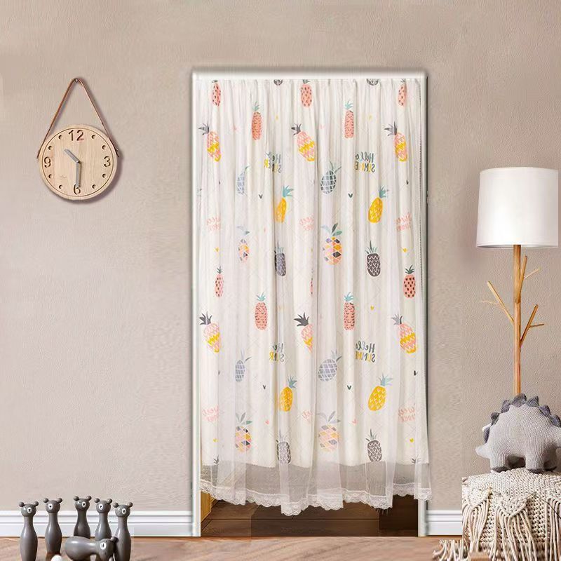 1pcs Punch-free Velcro Door Curtain For Door Window Curtains Protec tive For Living Room Bedroom Window Curtains Protective