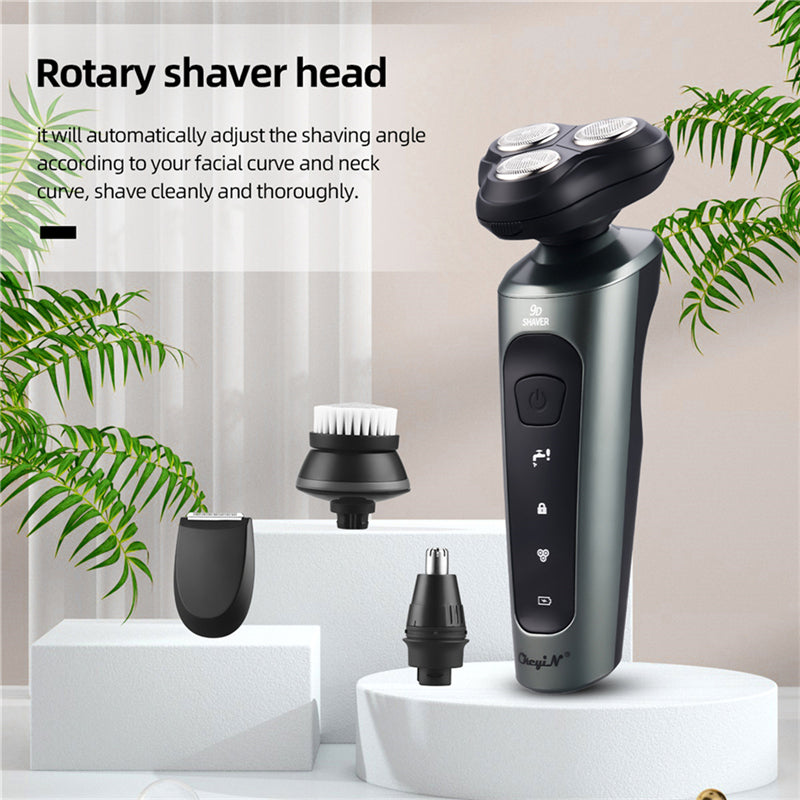 New Arrival 4 in 1 Multifunctional Electric Shaver Beard Nose Trimmer Waterproof Electric Razor Rechargeable Shaver For Men