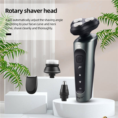 New Arrival 4 in 1 Multifunctional Electric Shaver Beard Nose Trimmer Waterproof Electric Razor Rechargeable Shaver For Men