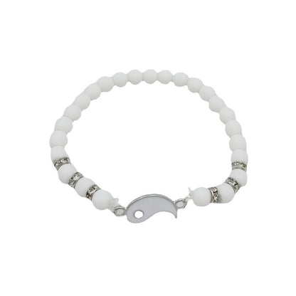 Hot selling Yin Yang Tai Chi Bagua Natural Stone Beads Best Friend Handstring Personality Simple Couple Handstring