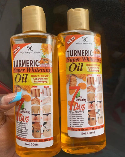 Veetgold Turmeric Body Lotion 1000ml + 200ml Super Whitening Skin Repair Anti-Aging Removes Wrinkles Dark Spots & Smooths Clears Knuckles Super Whitening Clears Dark Armpits Clears Dark Spots