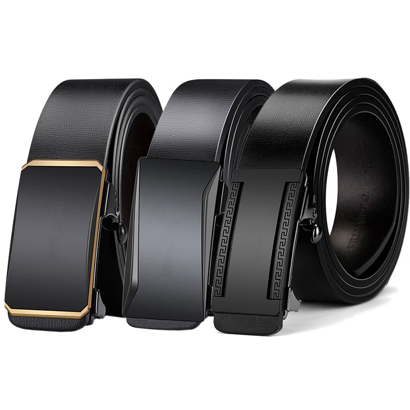 Men Belts Automatic Buckle Belt PU Leather Inner Wear Toothless High Quality Belts For Men Leather Strap Casual Business Jeans Belts Men Luxury Designer Brand