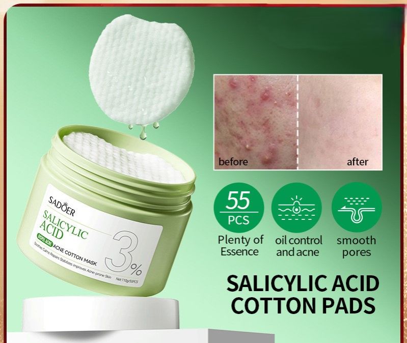 Salicylic Acid Acne Treatment Pads and Face Mask
