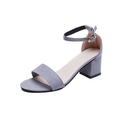 Shoes Women Shoes Heels Sandals Ladies Shoes Mid Heel Classic Buckle Famale Shoes On Sale