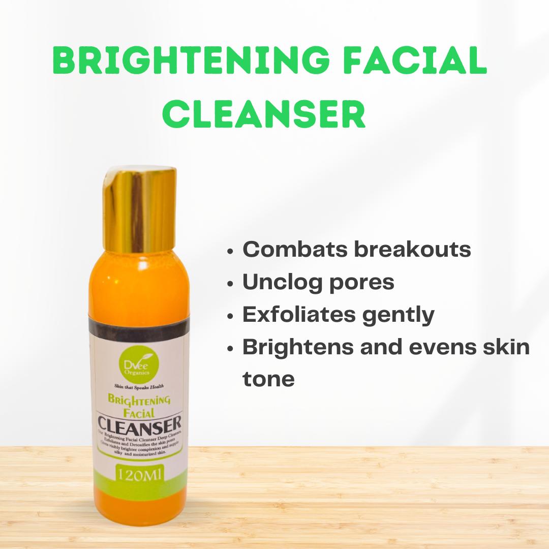 Brightening Facial Cleanser - Dvee Organics - Acne Prone Skin Cleanser for Texture and Pimples
