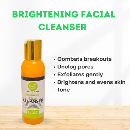 Brightening Facial Cleanser - Dvee Organics - Acne Prone Skin Cleanser for Texture and Pimples