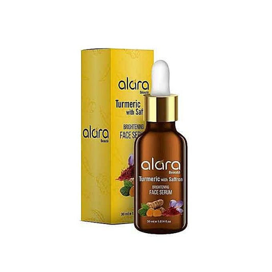 exfoliating brightening face serum with turmeric and saffron for all skin types