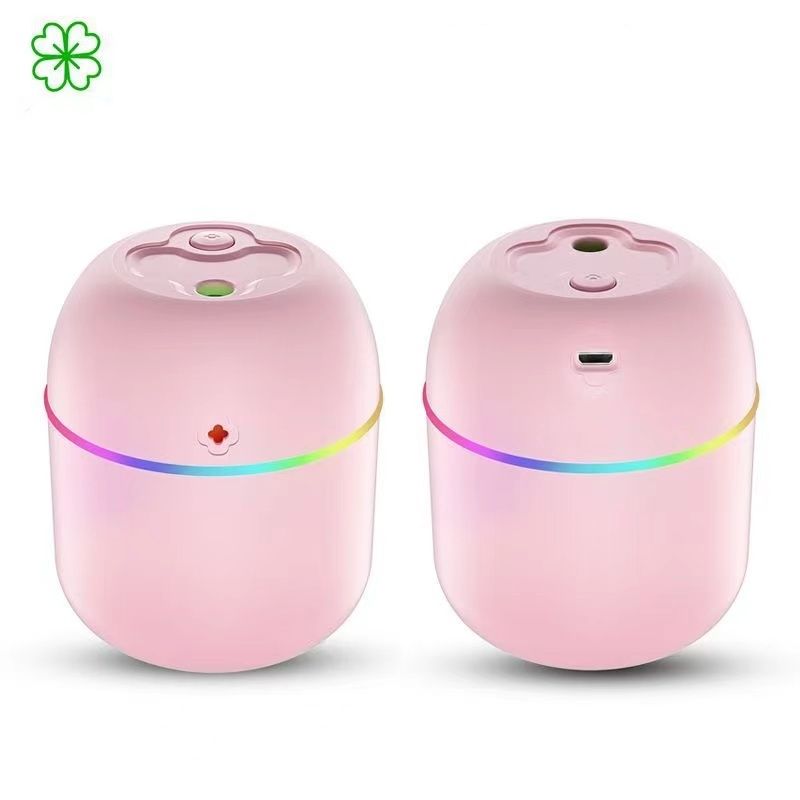 1pc Colorful USB Aromatherapy Humidifier Portable Mini Atmosphere Lamp with Spray Machine Night Light Whisper Quiet Operation Suitable for Bedroom Living Room Office Desk, Car ABS Material ≤36V Safe
