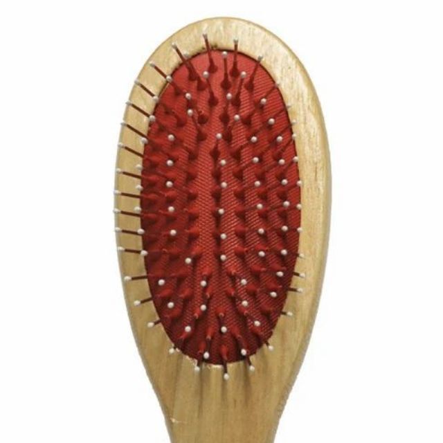 Double Sided Wooden Grooming Brush Hair Brush and Bristles Soft Brush for Cleaning, Grooming Tools for Long Haired and Short Haired People Dogs Cats