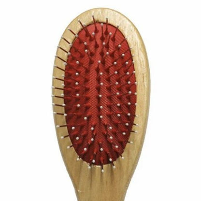 Double Sided Wooden Grooming Brush Hair Brush and Bristles Soft Brush for Cleaning, Grooming Tools for Long Haired and Short Haired People Dogs Cats