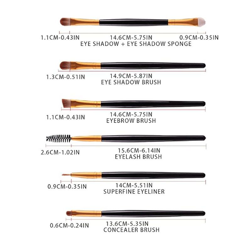 20PCS Professional Makeup Brushes Set Foundation Eyebrow Eyeliner Blush Cosmetic Brushes Concealer Brushes Eye Shadow Blending Liner Make Up Brush Kit