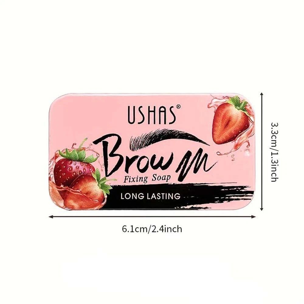 Ushas Eyebrow Soap, Strawberry / Lemon / Aloe Vera Flavors Feather Brows Wild Brow Styling Makeup Styling Wax solid gel Long Lasting soap