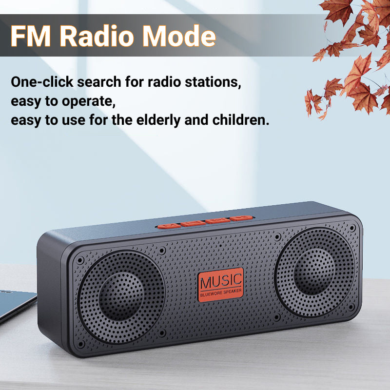 Portable Bluetooth Speaker TF Card FM Mode HD Sound Quality FM Music