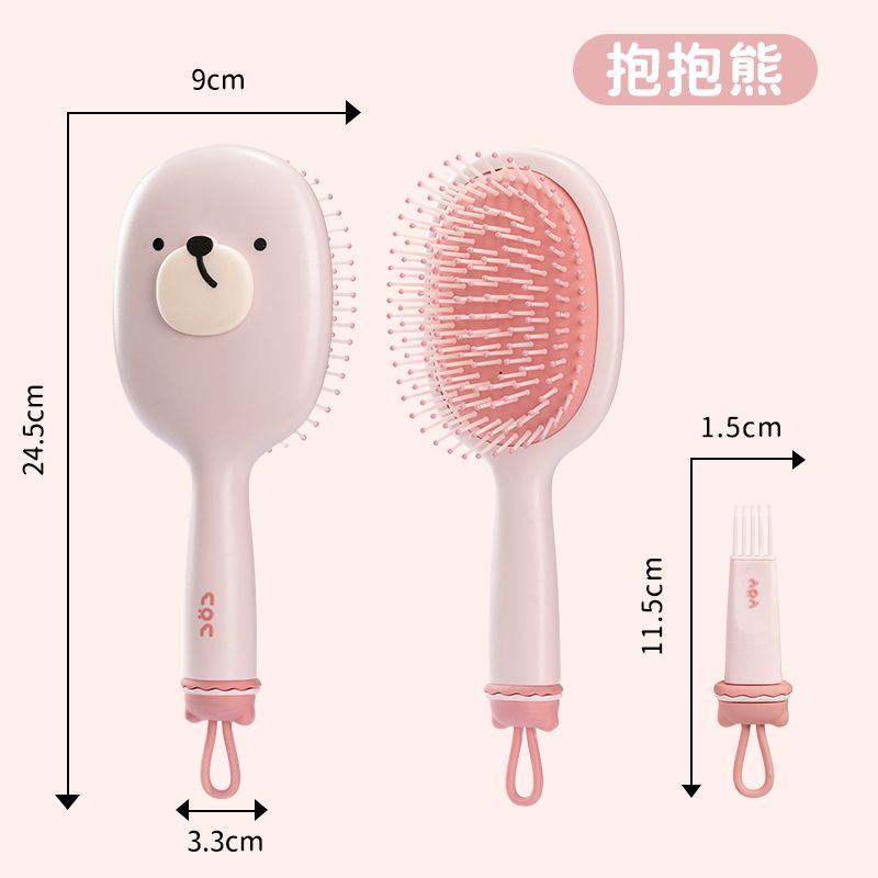 Hot selling fashionable long and wavy air cushion massage curly hair soft and massage hair comb brush Professional Service Air Cushion Comb Cute Fluffy Hair Detangle Massage Scalp Hair Comb For Women