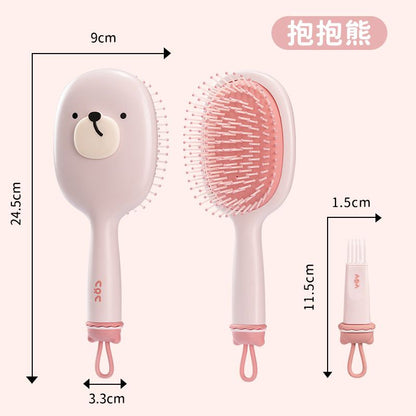 Hot selling fashionable long and wavy air cushion massage curly hair soft and massage hair comb brush Professional Service Air Cushion Comb Cute Fluffy Hair Detangle Massage Scalp Hair Comb For Women