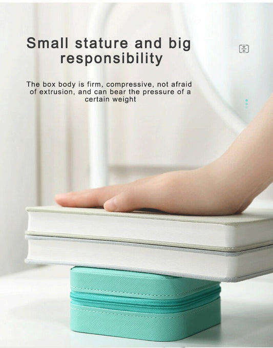 Portable Jewelry Storage Box Candy Color Travel Storage Box Jewelry Box Earrings Necklace Ring Jewelry Storage Box Display Box