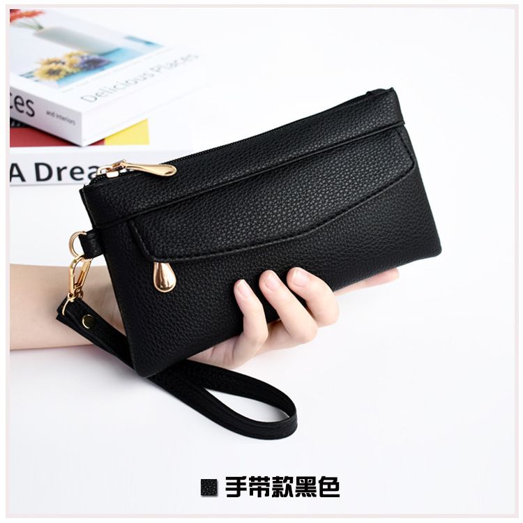 Women's Portable Fashion Wallet PU Leather Hangbag Female Long Clutch Purses Coin Pocket Phone Pocket For Ladies Money Bag