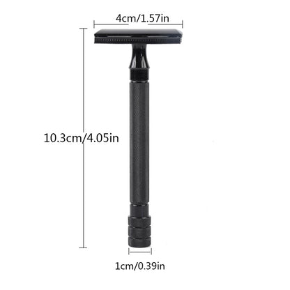 Double Edge Classic Mens Shaving Mild Hair Removal Shaver It With Small Brush Adjustable Safety Razor