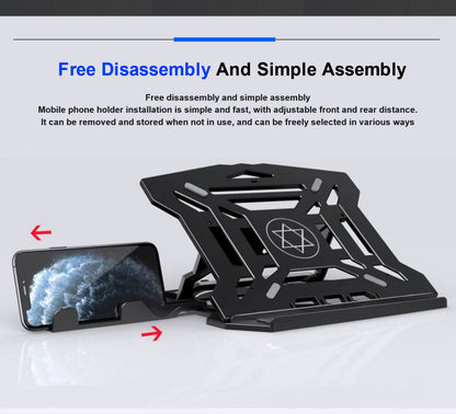 Computer stand laptop base eight level adjustment laptop stand height heat dissipation lifting bracket heat dissipation rotatable pad with turntable