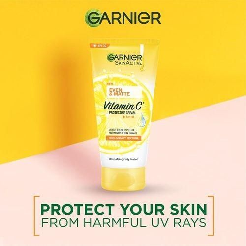 【Discounted】Garnier Eventone Day Routine Kit: Even & Matte Vitamin C Cleansing Foam 50ml + Serum 15ml+ Sunscreen Spf 30 50ml