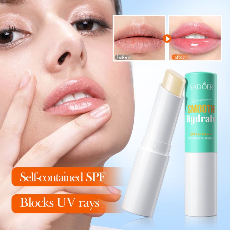 Sun Protection Lip Balm Whiten Hydrate Suncream Lip Balm Smooth Moisturizing Soft Lip Nourish Prevent Dryness Minimizes LipLines