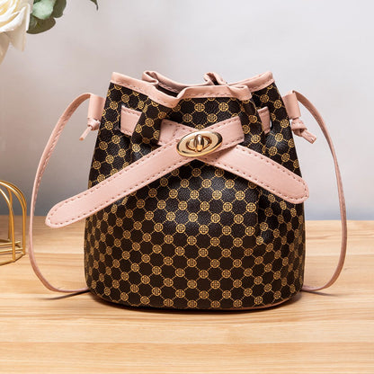 Fashionable Bucket Bag Classic Ladies Bag Stylish Crossbody Bags PU Leather Shoulder Bag Elegant and Stylish Handbag