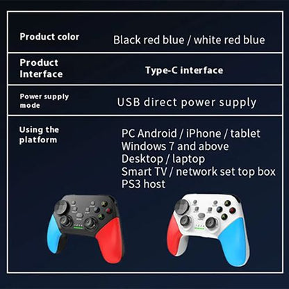 New Arrivals Bluetooth Game Consoles Controller 2.4G Wireless BT 5.0 Game Controller for Switch Pro PC Android Phone IOS Tablet Smart TV PS3 PS4 Gamepad Joystick Control with Turbo Vibration