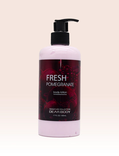 3 Pack My Dear Body Fresh Pomegranate Shower Gel, Body Cream and Pump Lotion Sweet Fresh Scent Keep Fresh Body Lotion Shower Gel Skin CareSignature Collection Body Luxuries
