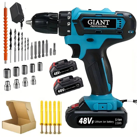 New Arrived 21V Household Electric Drill 38 Piece Set Three Functions
