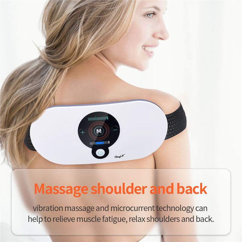 EMS Heating Electric Body Slimming Massager Slimming Belt Fat Burning Abdominal Massage Back Buttock Legs Massager Beauty Health Machine Weight Loss Device Electric Acupuncture Vibration Massager